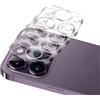 Generic Confezione da 4 pellicole protettive in vetro temperato per iPhone 14 Pro 6,1 e iPhone 14 Pro Max 6,7, ultra HD, durezza 9H, antigraffio, compatibili con custodie, facili da installare [nessun