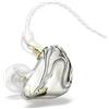 BASN MMCX - Auricolari in-ear a triplo driver con bassi ricchi, HiFi Stereo IEM con cavi staccabili aggiornati per audiofili musicisti (bianco porcellana)