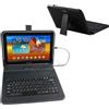 ENJOY-UNIQUE Custodia per tablet da 9,7-11 pollici con tastiera esterna QWERTY USB C compatibile con Samsung Galaxy Tab A8 A7, Fire HD, Googee U10, Blackview, Nokia T20, Lenovo Tab M10