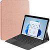 FTRONGRT Cover per Microsoft Surface PRO 8 Cover, Ultrasottile Custodia in Pelle PU, con Stand per Microsoft Surface PRO 8 -Oro Rosa
