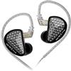 HIFIXAUDIO KZ AS16 PRO X - Auricolari in-ear monitor, 16BA, Hi-Fi cablati, auricolari professionali IEM con crossover elettronico di precisione, design scintillante simile a un diamante, per musicisti