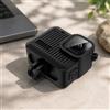 Generic PULUZ Custodia protettiva in silicone per GoPro Hero 4K 2024 con interfaccia laterale con cinturino da polso e copriobiettivo (nero)