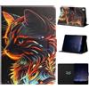 LSPCASA Custodia per tablet Galaxy Tab A7 10,4 pollici SM-T500/T509/T505 | Custodia a portafoglio in pelle PU con funzione leggio, scomparti per carte di credito e portafoglio, per Galaxy Tab A7 T500