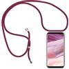 Hkess Custodia con Cordino Compatibile con Huawei P20 Lite - Back Case in Silicone con Laccio per Il Collo - Custodia Trasparente con Cordino - Cover per Cellulare con Cordoncino da Indossare