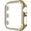 Generic Custodia scintillante da 45 mm, 44 mm, 42 mm, 41 mm, 40 mm, 38 mm, compatibile con Apple Watch Series 9/8/7/6/5/4/3/2/1 (oro, 38 mm)
