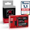 Baxxtar Batteria per Canon LP-E6 LPE6 EOS 5D Mark I-IV, 2250mAh 7.2V | Batteria di ricambio per EOS R5 XC10 XC15 5DS R 6D 7D 60D 60Da 70D 80D 90D WFT-E5 E7, con anticortocircuito
