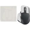 kwmobile Nastro Antiscivolo per Mouse da Gioco Compatibile con Logitech MX Master 3S Griptape - Facile da Applicare e Sottile - 0,5 mm - bianco