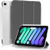 4UBonLife Custodia per iPad Mini 7ª Generazione 2024 (A17 Pro) / Mini 6ª Gen 8,3 Pollici 2021, Cover Protettiva Rigida Sottile, Cover Posteriore Opaca Traslucida per iPad mini 6 7, Grigio Siderale