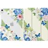 MoKo Cover per iPad Air 11 (M4/M3/M2 2026/2025/2024), Fiori Svolazzanti | iPad Cover in TPU e Pelle PU Semi-Trasparente Sostegno Supporto Sottile con Morbido TPU Cover con Auto Svegliati/Sonno