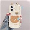 hdqICase Custodia Cartone Animato 3D Compatibile con OPPO A40 | Cover TPU con Bordi Curvi Antiurto,con Simpatici Conigli,Rane e Orsi