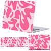 FFBOFFC Custodia per MacBook Pro 13 A1278 versione con CD-ROM,Vortice astratto rosa | 2012-2008, Custodia rigida in plastica resistente alle crepe con grafica premium e pellicola protettiva per tastiera