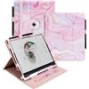 E NET-CASE Custodia per Boox Note Air 5 C (2025)/Note Air4 C (2024)/Note Air3 C/Air3 B/W (2023), rotazione a 360 gradi con portapenne/cinghia da polso, auto sleep/wake