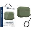 Generic Case XDcase Lychee Texture TPU Auricolari Custodia con fibbia per AirPods Pro 2/1 (verde militare)