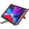 N NEWTOP Custodia Compatibile 7 Pollici Universale Cover per Tablet Dimensioni Massime 19x12.5 cm a Libro Flip in Simil Pelle Magnetica Funzione Stand Integrata Orizzontale (Red)