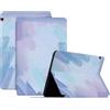 Generico DayQiQiPu Caso per Huawei MediaPad T5 10,1 Pollici AGS2-W09/AGS2-W19/AGS2-L03/AGS2-L09 Custodia per tablet Ultrasottile con Modelli della serie Acquerello in pelle PU Flip Custodia protettiva,05