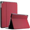 ProCase Cover per iPad 6/ iPad 5/ iPad 9.7", iPad Air 2 / iPad Air 1(A1893 A1954 A1822 A1823 A1566 A1567 A1474 A1475 A1476), Custodia Sottile e Leggero con Angoli di Visione Regolabili -Rosso