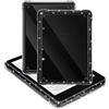 E NET-CASE 2 Pack Custodia per Kindle Paperwhite 12a Gen 2024 (7") e Kindle Colorsoft Signature Edition 2024 (7") Custodia sottile e leggera antigraffio in TPU+PC, Clear & Glitter Black