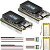 Heltec Automation Heltec V4 ESP32 LoRa 32 Scheda di sviluppo 2 Pezzi Kit Meshtastic con Batteria da 3000mAh e GPS GNSS ESP32-S3 SX1262 27dBm Display OLED per Meshtastic WiFi IoT Comunicazione Wireless Arduino