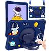 SurgeCraft Custodia per Samsung Galaxy Tab A8 10.5 - Cover carina astronauta per ragazzi e donne con cinturino e supporto per manico, cover in silicone morbido per Samsung A8 Custodie per tablet