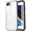 SPORTLINK Cover per iPhone SE3/SE2/7/8 Impermeabile Antiurto, Nero/Trasp | Militare Protettiva Rugged Resistente Custodia Antipolvere Subacquea IP68 Waterproof, Fotocamera/Schermo Doppia Protezione