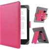 HoYiXi Custodia Universale for 6.8'' / 7" Kindle Paperwhite 2024-2012 Compatibile Kobo Clara HD/Kobo Clara 2E /PocketBook/Tolino/Sony eReader Cover Case Bracket standing function,Rosa