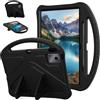 YKWXSC Custodia Bambini per Lenovo Idea Tab Plus 12,1 Pollici Tablet TB365FC, Leggera in EVA Protezione Cover per Antiurto con Supporto e Tracolla, Nero