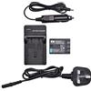 DSTE NB-2L NB-2LH - Batteria agli ioni di litio + caricabatterie da viaggio DC18U compatibile con Canon PowerShot G7 G9 S80 VIXIA HF R100 HG10 HV40