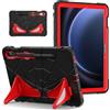 FONREST Custodia robusta per Samsung Galaxy Tab S9 FE/S9/S8/S7 (SM-X510/X710/X700/T870) con doppio cavalletto, antiurto a prova di bambino in policarbonato + silicone resistente cover con S Pen Holder