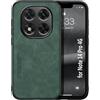 Kepuch Silklike Cover per Redmi Note 14 Pro 4G - Custodia Case Piastra Metallica Incorporata - Verde