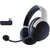 Razer Kaira HyperSpeed (licenza Playstation) - Cuffie da gioco wireless per Playstation - 2,4 HyperSpeed e Bluetooth (Triforce 50mm, microfono HyperClear, USB, multipiattaforma) Bianco