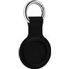 PhoneThrone Portachiavi Nero PER Apple AirTag custodia protettiva in Silicone Secure Holder