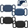 NEWZEROL 4 Pezzi Cover Compatibile per Xiaomi Smart Tag, Silicone Resistente ai Graffi Impermeabile Localizzatore Animali Anti-smarrimento Cover Protettiva per Collare - Blu/Nero