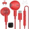 ACAGET Cuffie USB C per Samsung Galaxy A57 A56 A16 A17 S26 S25 OnePlus 15R | Magnetico Stereo Auricolari Tipo C con Filo per HONOR 400 Lite per Redmi Note 15 Pro+ per iPhone 17 16 15 Pro Max Pixel 10 9a