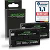 PATONA 2X Premium Batteria per Sony NP-F550 F730 F750 F930 F950 3500mAh | Batteria di ricambio per videocamere, indicatori LED, lampade, luci video, monitor fotocamera e field recorder