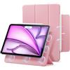 ESR Cover per iPad Air 13 M4/M3/M2, iPad Pro 12.9 (6a/5a/4a Gen), Rosa | Custodia Magnetica con Supporto Trifold, Aggancio Magnetico, Supporto per Pencil Pro/USB-C, Auto Attivazione/Standby