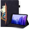 Generico DayQiQiPu Custodia per Apple iPad Air 5/4 (10,9 Pollici, 5a/4a Gen, 2022/2020 Modello) Caso Retrò in Pelle PU Flip Stand Cover Portafoglio Guscio dalla Texture Morbida e Auto Wake/Sleep,Nero