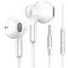 BENEWY ME910 Auricolari con Filo 3.5mm Cuffie con Microfono e Telecomando | Magnetico anti-groviglio, microfono e telecomando, jack 3.5mm per smartphone tablet PC, design leggero, stereo chiaro