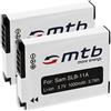 mtb more energy 2x Batteries SLB-11A per Samsung TL350, TL500, WB600, WB610, WB650, WB660