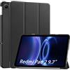 Wookfiss Custodia per Xiaomi Redmi Pad 2 9.7 Cover, Slim Stand Cover Protettiva Shell con Auto Svegliati/Sonno, Nero