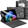 FINTIE Custodia per Microsoft Surface Pro 12 Pollici (2025), [Multi-angli] Portfolio Business Cover Posteriore in TPU con Tasca e Portapenne, Compatibile con Tastiera Type Cover, Composition Book