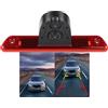 Hodozzy Doppia Telecamera Posteriore per Citroën Jumpy/Peugeot Expert/Toyota Proace/Fiat Scudo 2007-2016, Telecamera per Terza Luce di Stop, Visione Notturna a IR, con Linea di Retromarcia