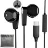 Dimdouda Cuffie USB C con Microfono per Samsung S24 Ultra S25+ A36 A35 A16 A55 A54 A53 S23 S22 S21 Auricolari USB Tipo C con Filo Impianto stereo HiFi per Google Pixel 9a 8a 7a 9 Pro OnePlus 10T 10 Pro