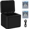 ASUNCELL 2000mAh Hero 12 Batteria Ricaricabile, 2 Batterie agli Ioni di Litio con tre Slot per Caricatore per GoPro Hero 12 11 10 9 Nero