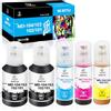 LeciRoba E-104 per epson 104 103 102 Ecotank Multipack use with ET-2710 ET-2711 ET-2712 ET-2714 ET-2715 ET-2720 ET-2721 ET-2726 ET-2810 ET-2810 5 ET-2 820 ET-2821 ET-2825 ET-2826 ET-4700 ET-4800 (5PK)