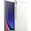 JETech Custodia per Galaxy Tab S10 Ultra/S9 Ultra 14,6, Trasparente | Cover Anti-Ingiallimento, Protezione Antiurto, Retro PC Rigido, Bumper TPU, S Pen Charging, Custodia Sottile