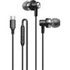 fxwtich Cuffie cablate Ascolto di musica Decodifica digitale Portatile Tipo-C Computer Phone Universale Auricolare Nero