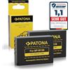 PATONA 2X Batteria per Fuji Fujifilm NP-W126 1020mAh 7.2V | Batteria per X-M5 X-M1 X100F X100V X100VI XA1 XA2 XA3 XA5 XS10 XT3 XT20 XT30 II XT XM5 X-S10 X-T3 X-T50 NPW126 W126