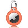 Meliya AirTag Portachiavi per Apple Airtag, Custodia in Plastica per Apple Airtag, Portatile Cover Protettiva per Zaini e Animali Domestici (Arancione)