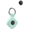 Generic Custodia protettiva per ATUVOS Anti - Loss Tracker con portachiavi in silicone, resistente ed elegante, impermeabile, anti-caduta, verde chiaro