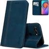 AKABEILA Cover per Honor View 20/V20 Pelle Custodia per Honor View 20/V20 Cover Flip Portafoglio Magnetica Stand Covers Frosted Porta Telefono Blu